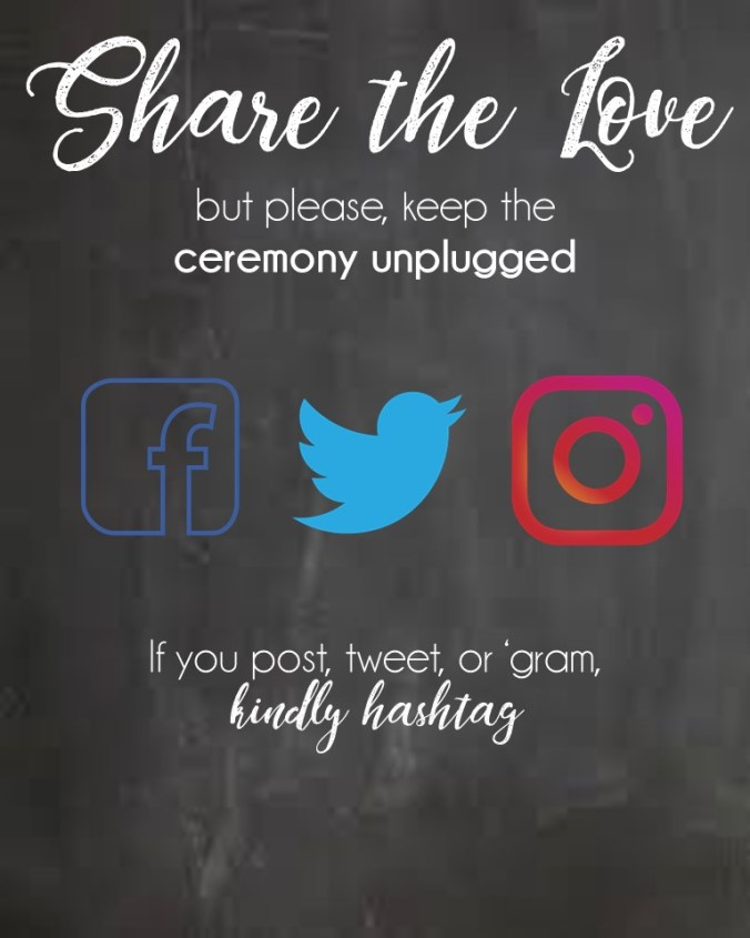 Unplugged Wedding Ceremony
