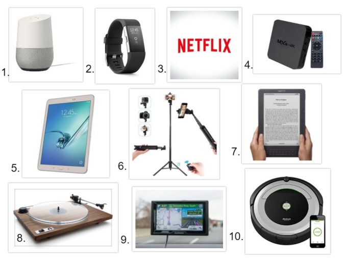 collage boomers tech gifts