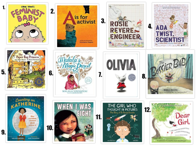 collage feminist baby books